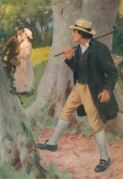 Ilustração para Adam Bede de George Eliot (litografia a cores) de Percy Tarrant