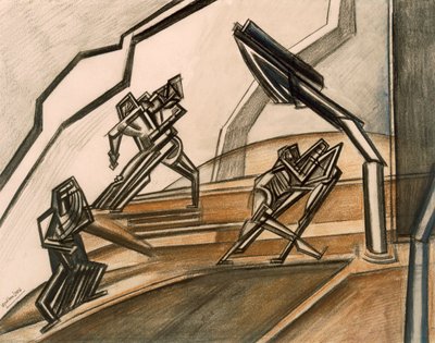 Combate No.2. de Percy Wyndham Lewis