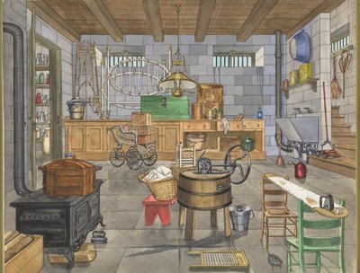 Cave da Casa Urbana, 1910, c. 1947. de Perkins Harnly