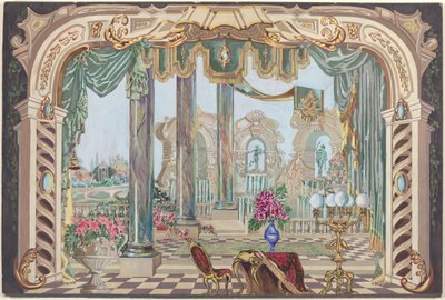 Cenário de palco, 19351942. de Perkins Harnly