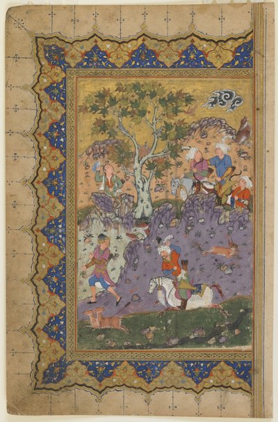 Uma caça ao príncipe, c.1600 de Persian School