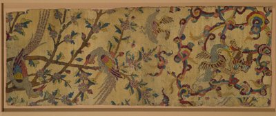 Fragmento de tapete de anjo (lã e pilha de seda) de Persian School