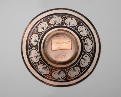 Bacia de reflexões, cedo c13th (fritware) de Persian School