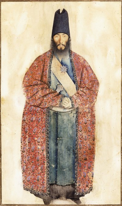 Retrato do falecido Sam Khan Ilkhani, século XIX de Persian School