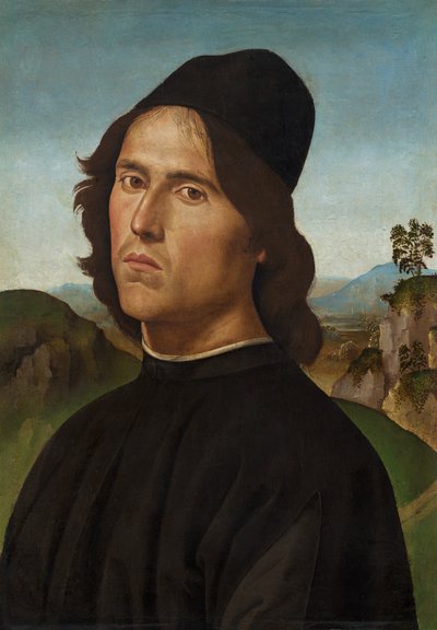 Retrato de Lorenzo di Credi, 1488. de Perugino