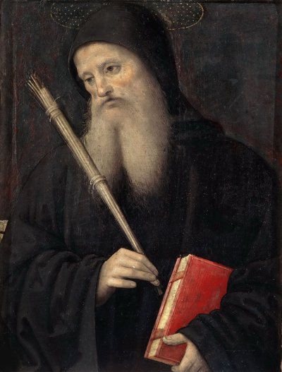 São Bento Predella do Políptico San Pietro, c. 1497. de Perugino