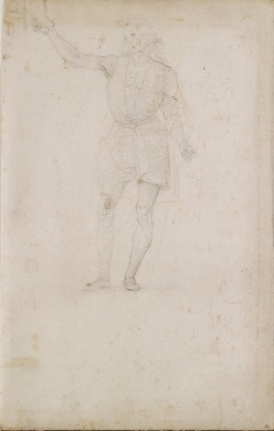 Estudo para um São João Batista. Verso: An Eye, final do século 15 e início do século 16 de Perugino