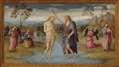 O Batismo de Cristo, 150005. de Perugino