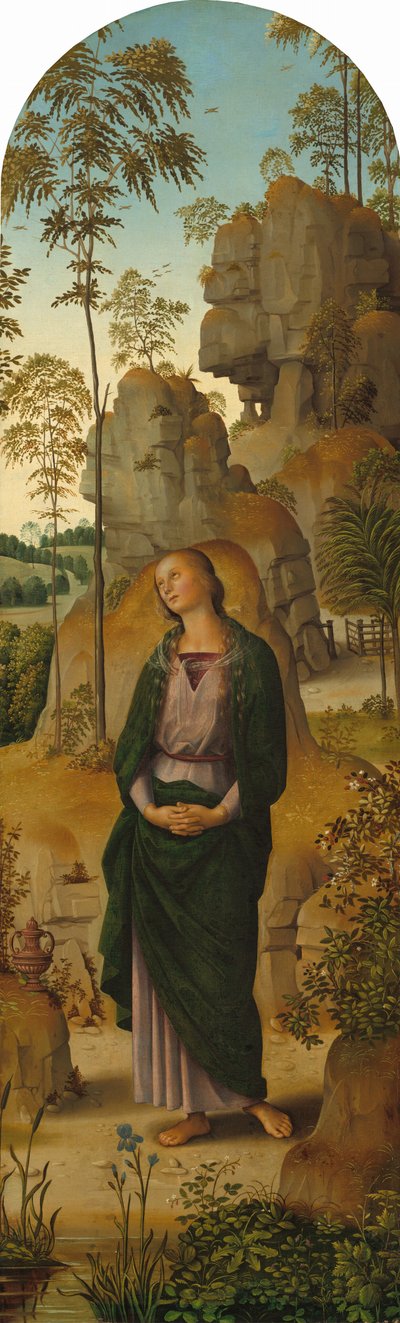 A Crucificação com a Virgem, São João, São Jerônimo e Santa Maria Madalena..., c. 14821485 de Perugino
