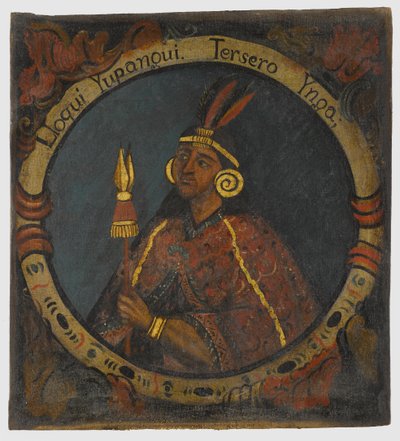 Lloque Yupanqui, 3o Rei Inca, meados do século XVIII de Peruvian School