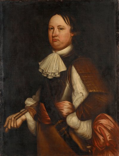 Retrato de um oficial da marinha, c.1665 (pintura a óleo) de Peter (after) Lely
