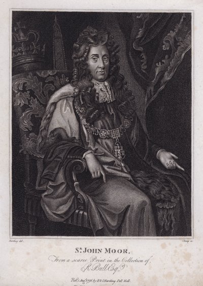 Sir John Moore, político inglês, deputado e Lord Mayor of London (gravura) de Peter (after) Lely