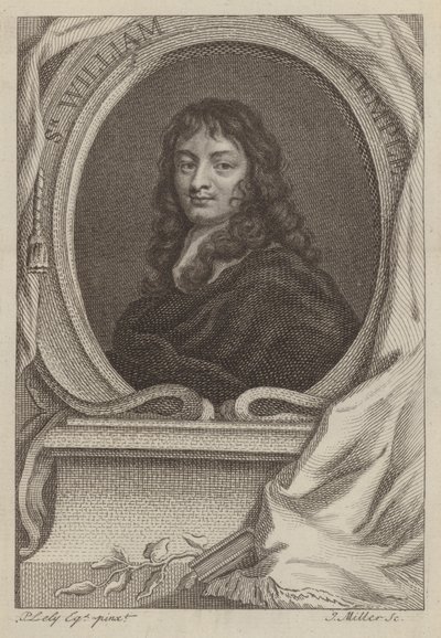 Sir William Temple, diplomata e escritor inglês (gravura) de Peter (after) Lely