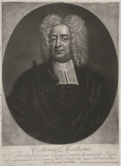 Cotton Mather, pub. 1728 (gravura) de Peter (after) Pelham
