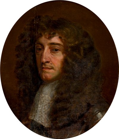 Retrato do Príncipe Rupert do Reno (1619-1682), c.1618-80 (óleo a bordo) de Peter (follower of) Lely