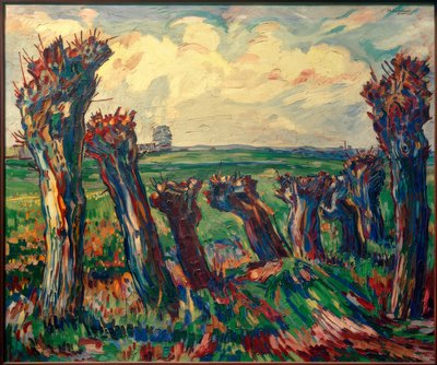 Paisagem com salgueiros de Peter August Böckstiegel