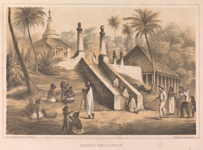 Templo Budista, Ceilão de Peter Bernhard Wilhelm Heine