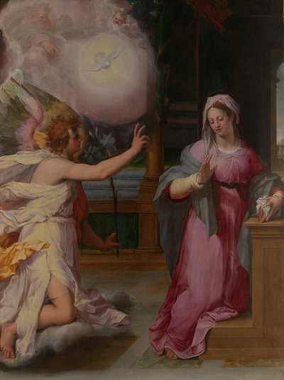 A Anunciação, ca. 1585 de Peter Candid