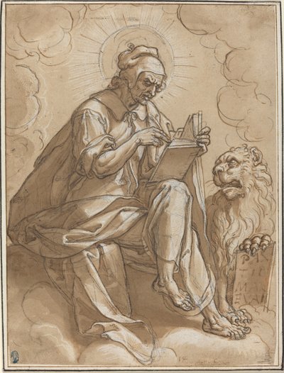 São Marcos Evangelista de Peter Candid after Heinrich Aldegrever after Georg Pencz