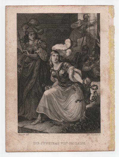 A Dama de Orleães, ca. 1840 (gravura) de Peter Carl Geissler