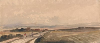 Uma estrada de Yorkshire de Peter DeWint
