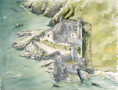 Castelo de Dartmouth, c1550, c1990-2010 de Peter Dunn