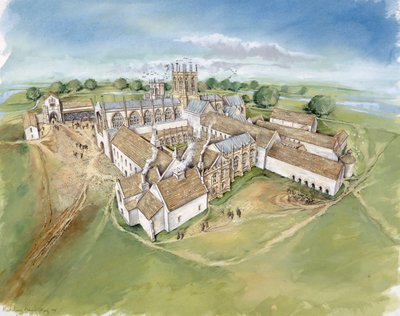 Abadia de Muchelney, século XVI, c1990-2010 de Peter Dunn