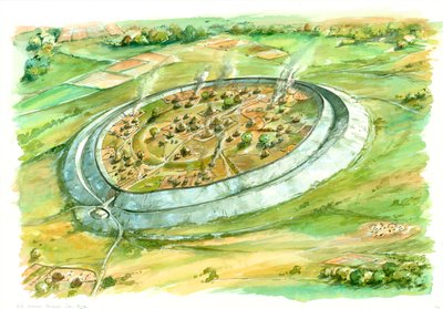 Old Sarum, Idade do Ferro, c1990-2010 de Peter Dunn