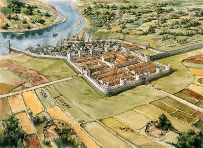 Forte Romano de Segedunum, século III, c1990-2010 de Peter Dunn