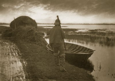 Marsh Man a caminho de cortar Schoof-stuff, c.1886 de Peter Emerson und Thomas Goodall