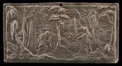 Abraão Acolhendo os Três Anjos, c. 15251535. de Peter Flötner