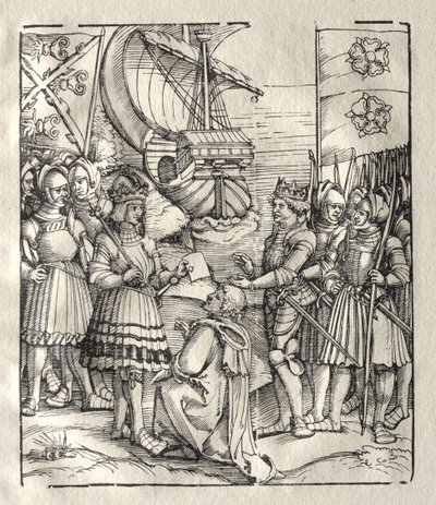Maximiliano faz as pazes com Henrique VII. de Peter Flötner