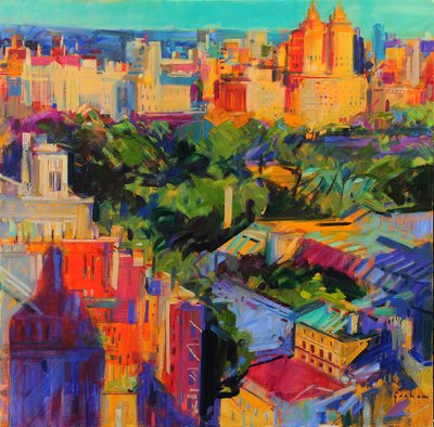 Acima do Central Park de Peter Graham (Contemporary)