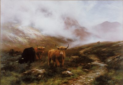 Paisagem com gado de Peter Graham