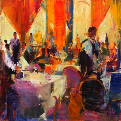 Os dias do Savoy (óleo sobre tela) de Peter Graham