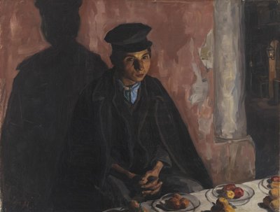 Um Menino Vendendo Frutas. Nápoles de Peter Hansen