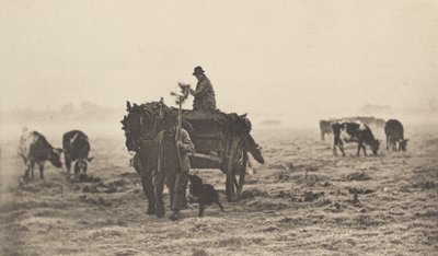 A Frosty Morning, 1890-1891, impresso em 1893. de Peter Henry Emerson
