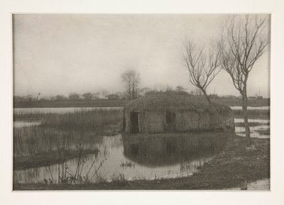 A Reed Boat-House, Placa XXXI de Vida e Paisagem nas Placas de Norfolk de Peter Henry Emerson