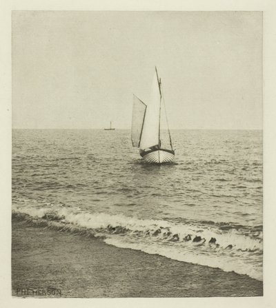 Um camarão Suffolk "Coming Ashore" de Peter Henry Emerson