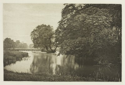 Ribeira de Crow-Island, rio Wye de Peter Henry Emerson