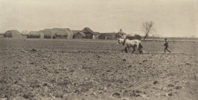 Fazenda Marsh no início da primavera, 1890-1891, impresso em 1893. de Peter Henry Emerson