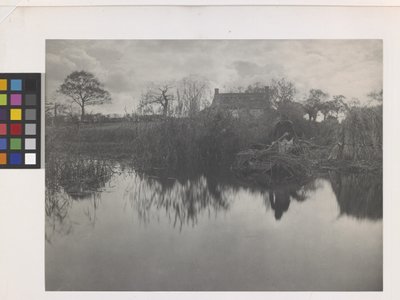 Quanting The Gladdon (impressão em platina no suporte original) de Peter Henry Emerson