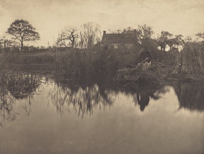 Impulsionar um barco à vara no Gladdon de Peter Henry Emerson