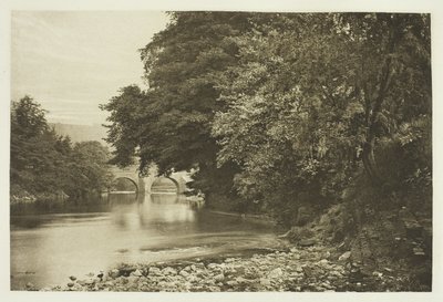 Ponte de Rowsley, no rio Derwent de Peter Henry Emerson
