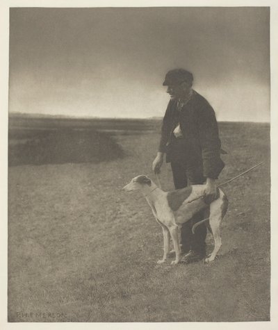 O caçador furtivo - uma lebre à vista, (Suffolk) de Peter Henry Emerson