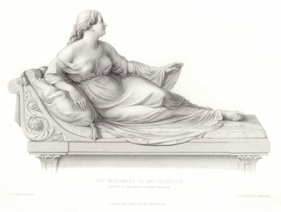 Monumento à Sra. Thompson erigido na igreja de Great Malvern de Peter Hollins