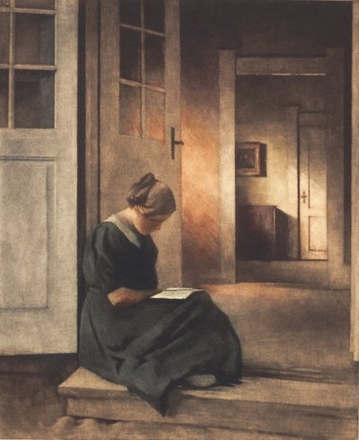 Na porta do jardim de Peter Vilhelm Ilsted