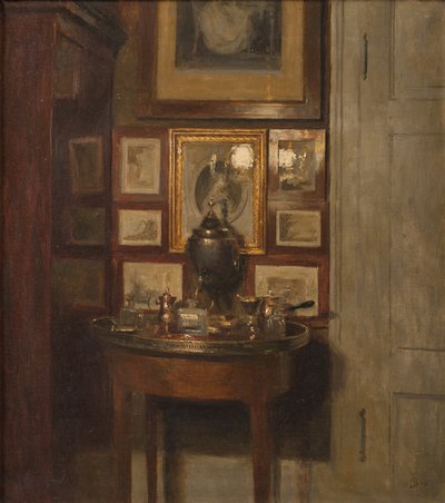 Interior com um samovar. Tarde de Peter Vilhelm Ilsted