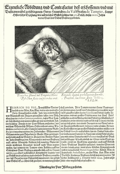 O corpo de Henri du Val, Comte de Dampierre de Peter Isselburg