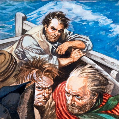 Motim sobre a recompensa (guache sobre papel) de Peter Jackson